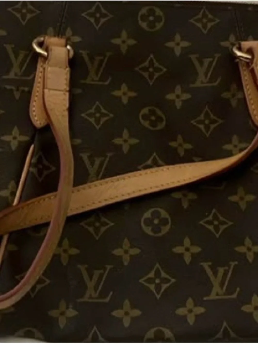 Louis Vuitton Monogram Canvas Tote in Brown and Tan - Picture 2 of 3